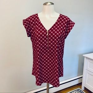 Express zipper blouse